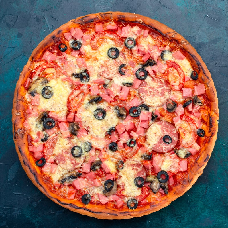 Ghani's Mexican hot pizza